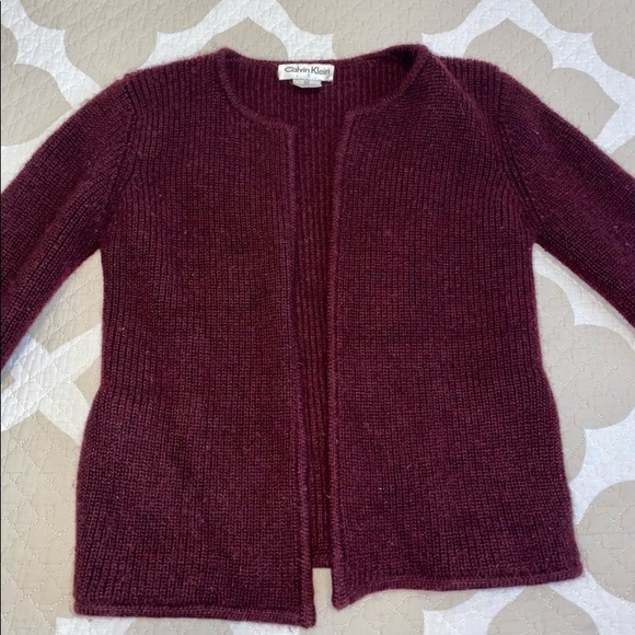 Calvin Klein 100% Merino Wool Cardigan - Picture 3 of 8